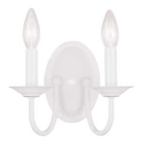 Livex Lighting Williamsburg Wall Sconce in White 4152-03 - All