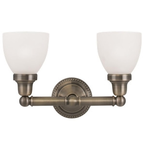 Livex Lighting Classic Bath Light in Antique Brass 1022-01 - All