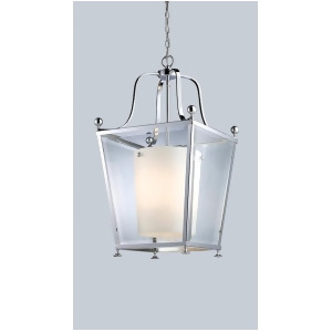 Z-lite Ashbury 4 Lt Pendant Chrome Clear Beveled Out/Matte Opal In 178-4 - All