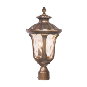 Livex Lighting Oxford Outdoor Post Head in Moroccan Gold 7659-50 - All
