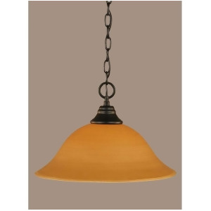 Toltec Lighting 'Chain Hung Pendant 16' Cayenne Linen Glass' 10-Mb-622 - All