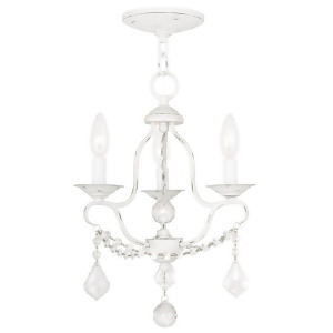 Livex Lighting Chesterfield Mini Chandelier in Antique White 6423-60 - All