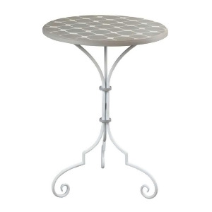 Sterling Industries Ayer-Side Table in Grey / White Painted Finish 51-10133 - All