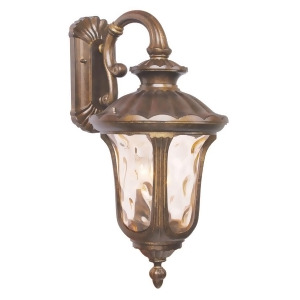 Livex Lighting Oxford Outdoor Wall Lantern in Moroccan Gold 7657-50 - All