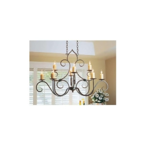 2Nd Ave Lighting Clifton Oval Chandelier 01-0731-48-Oval - All