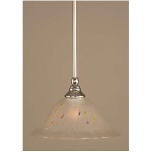 Toltec Lighting Stem Mini Pendant Chrome 10' Frosted Crystal Glass 23-Ch-731 - All