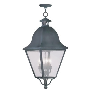 Livex Lighting Amwell Outdoor Chain Hang in Charcoal 2547-61 - All