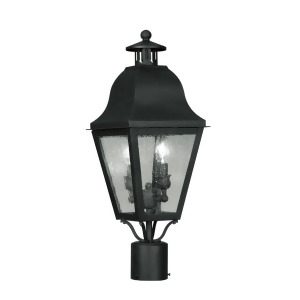 Livex Lighting Amwell Outdoor Post Head in Black 2552-04 - All