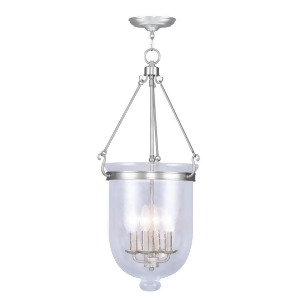 Livex Lighting Jefferson Chain Hang in Brushed Nickel 5085-91 - All