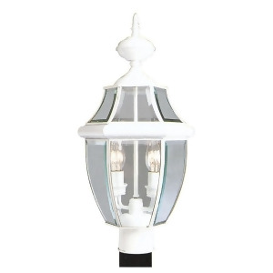 Livex Lighting Monterey Outdoor Post Head in White 2254-03 - All