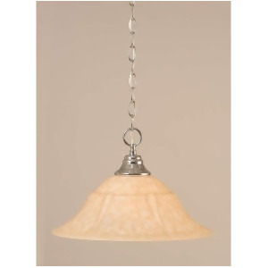 Toltec Lighting Chain Hung Pendant 16' Italian Marble Glass 10-Ch-53618 - All