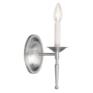 Livex Lighting Williamsburg Wall Sconce in Brushed Nickel 5121-91 - All
