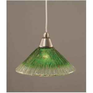 Toltec Lighting Cord Mini Pendant 10' Kiwi Green Crystal Glass 22-Bn-437 - All