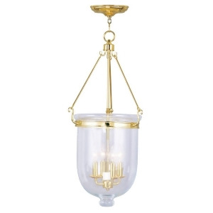 Livex Lighting Jefferson Chain Hang in Polished Brass 5065-02 - All