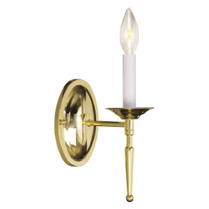 Livex Lighting Williamsburg Wall Sconce in Polished Brass 5121-02 - All