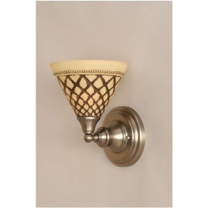 Toltec Lighting Wall Sconce 7' Chocolate Icing Glass 40-Bn-7185 - All