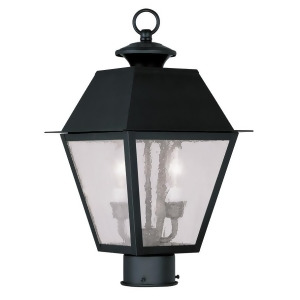 Livex Lighting Mansfield Outdoor Post Head in Black 2166-04 - All