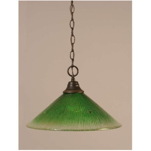 Toltec Lighting Chain Hung Pendant 16' Kiwi Green Crystal Glass 10-Dg-717 - All