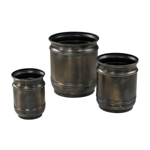 Sterling Industries Oxidized Finish Planters Set of 3 26-8669-S3 - All