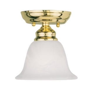 Livex Lighting Essex Ceiling Mount in Polished Brass 1350-02 - All