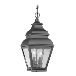 Livex Lighting Exeter Outdoor Chain Hang in Black 2604-04 - All