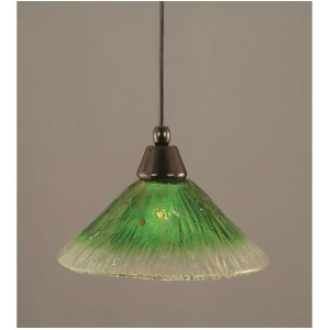 Toltec Lighting Cord Mini Pendant 10' Kiwi Green Crystal Glass 22-Bc-437 - All