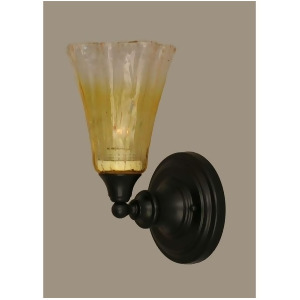 Toltec Lighting Wall Sconce Fluted Gold Champagne Crystal Glass 40-Mb-724 - All