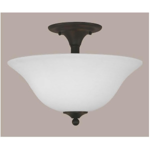 Toltec Lighting Semi-Flush 2 Bulbs 16' White Linen Glass 121-Mb-612 - All