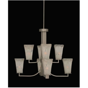 Toltec Lighting Apollo 8 Light Chandelier Frosted Crystal Glass 578-Gp-631 - All
