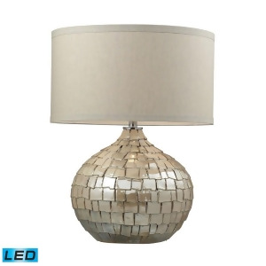 Dimond Lighting Canaan Ceramic Led Table Lamp in Cream Pearl D2264-led - All