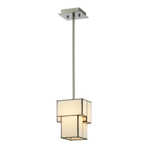 Elk Lighting Cubist Collection 1 Light Mini Pendant in Brushed Nickel 72062-1 - All