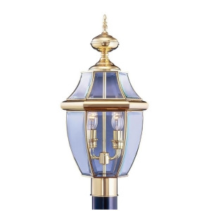 Livex Lighting Monterey Outdoor Post Head in Polished Brass 2254-02 - All