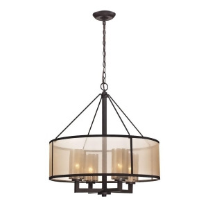 Elk Lighting Diffusion Collection 4Light Chandelier Oil Rubbed Bronze 57027-4 - All