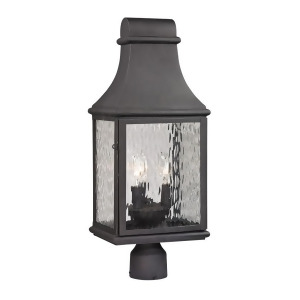 Elk Lighting Forged Jefferson Collection 3 Light Outdoor Post Light 47075-3 - All