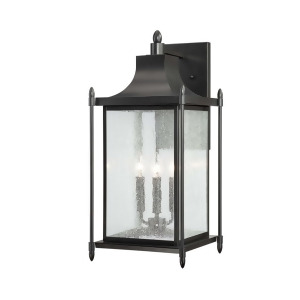 Savoy House Dunnmore Wall Mount Lantern in Black 5-3453-Bk - All