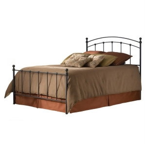 Fbg Sanford Complete Bed w/Round Finial Posts Black Cal King B41447 - All