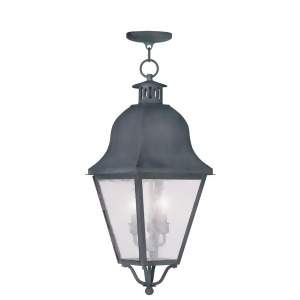 Livex Lighting Amwell Outdoor Chain Hang in Charcoal 2557-61 - All