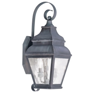 Livex Lighting Exeter Outdoor Wall Lantern in Charcoal 2602-61 - All