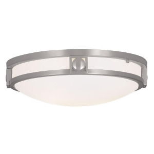 Livex Lighting Titania Ceiling Mount in Brushed Nickel 4487-91 - All