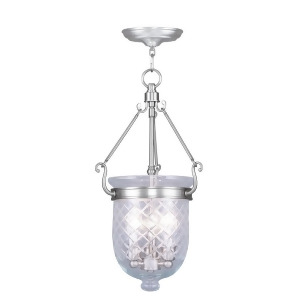 Livex Lighting Jefferson Chain Hang in Brushed Nickel 5073-91 - All
