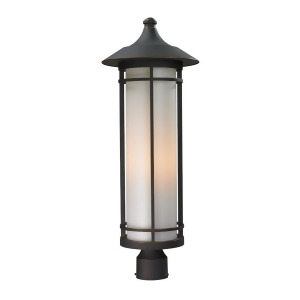 Z-lite Woodland Outdoor Post Light 10x28 Oil Rubbed Bronze Opal 530Phb-orb - All
