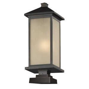 Z-lite Vienna Outdoor Post Lt 9.5x24.5 Bronze Tinted Seed 548Phb-sqpm-orb - All