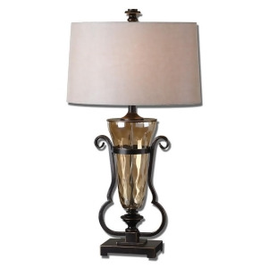 Uttermost Aemiliana Amber Glass Table Lamp 26594 - All