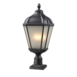 Z-lite Waverly Outdoor Post Light 11x27.25 Black White Seedy 513Phm-bk-pm - All