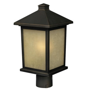 Z-lite Holbrook Outdoor Post Lt 8x16 Oil Bronze Tinted Seedy 507Phm-orb - All