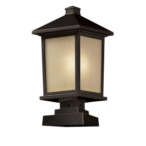 Z-lite Holbrook Outdoor Post Lt 9.5x19.5 Bronze Tint Seed 537Phb-sqpm-orb - All