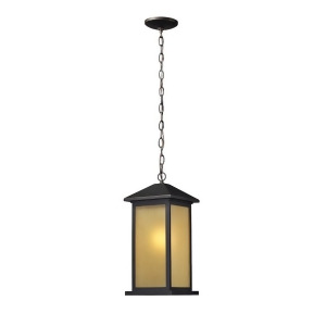 Z-lite Vienna Outdoor Chain Light 8x8x17.75 Bronze Tinted Seed 548Chm-orb - All