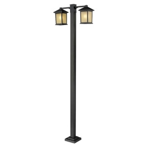 Z-lite Holbrook 2 Lt Outdoor Post Oil Rubbed Bronze Tinted 507-2-536P-orb - All
