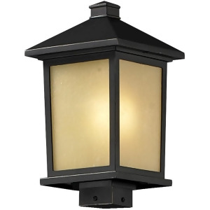 Z-lite Holbrook Outdoor Post Lt 9.5x17 Oil Bronze Tinted Seedy 537Phb-orb - All