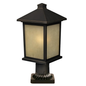 Z-lite Holbrook Outdoor Post Lt 8x17.75 Bronze Tinted Seed 507Phm-orb-pm - All
